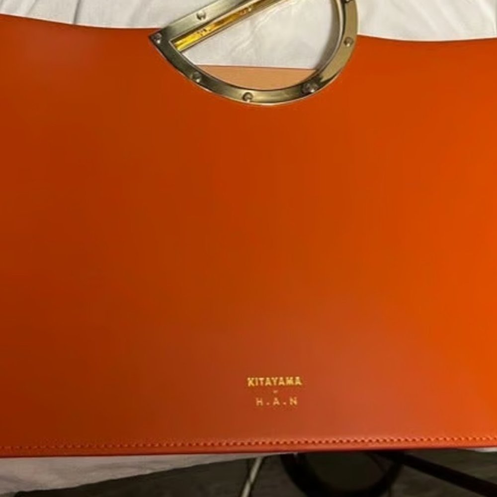 Kitayama | Orange Large Trition Purse - Picture 4 of 9